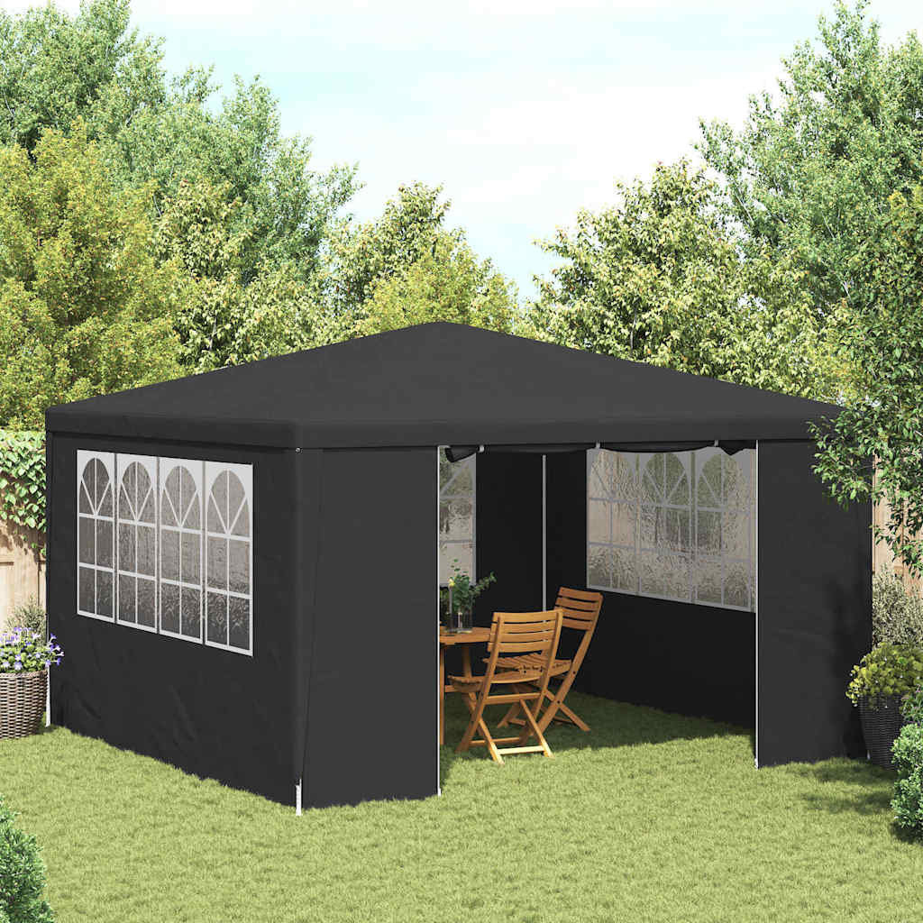 vidaXL Party Tent | Anthracite | Polyethylene, Steel | 4x4 metres