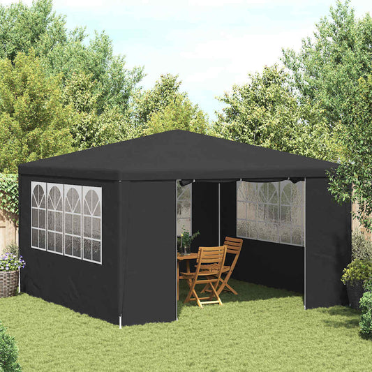vidaXL Professional Party Tent with Side Walls 4x4 m Anthracite 90 g/m?