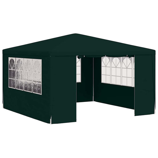 vidaXL Party Tent | Green | Polyethylene, Steel | Large | Collapsible