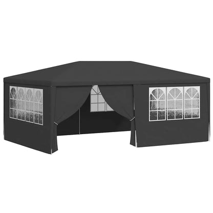 vidaXL Party Tent | Anthracite | Polyethylene, Steel | 4x6 m