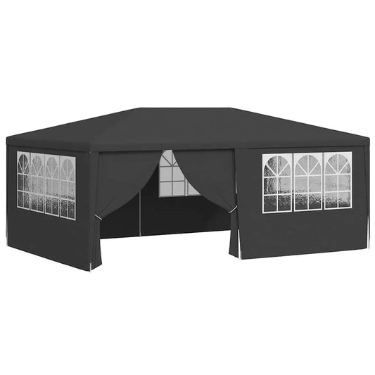vidaXL Party Tent | Anthracite | Polyethylene, Steel | 4x6 m