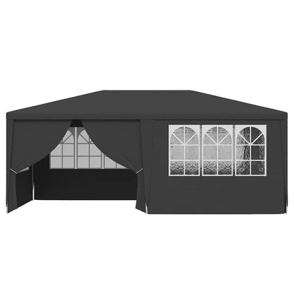 vidaXL Party Tent | Anthracite | Polyethylene, Steel | 4x6 m
