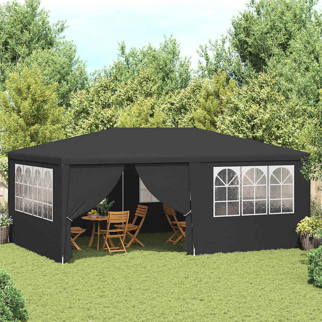 vidaXL Party Tent | Anthracite | Polyethylene, Steel | 4x6 m
