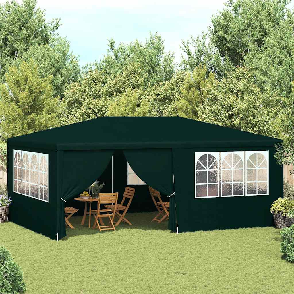 vidaXL Party Tent | Green | Polyethylene | 4x6 m |  Durable  | Party Tent