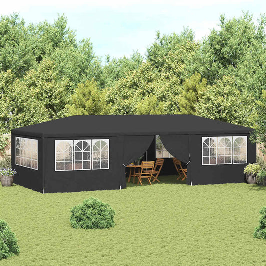 vidaXL Party Tent | Anthracite | Polyethylene, Steel | 4x9 m |  Foldable