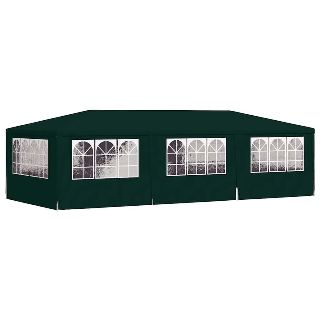 vidaXL Professional Party Tent with Side Walls 4x9 m Green 90 g/m?
