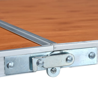 vidaXL Foldable Camping Table Aluminium 240x60 cm