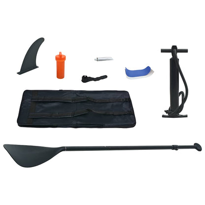 vidaXL Inflatable Stand Up Paddleboard with Sail Set Blue and White