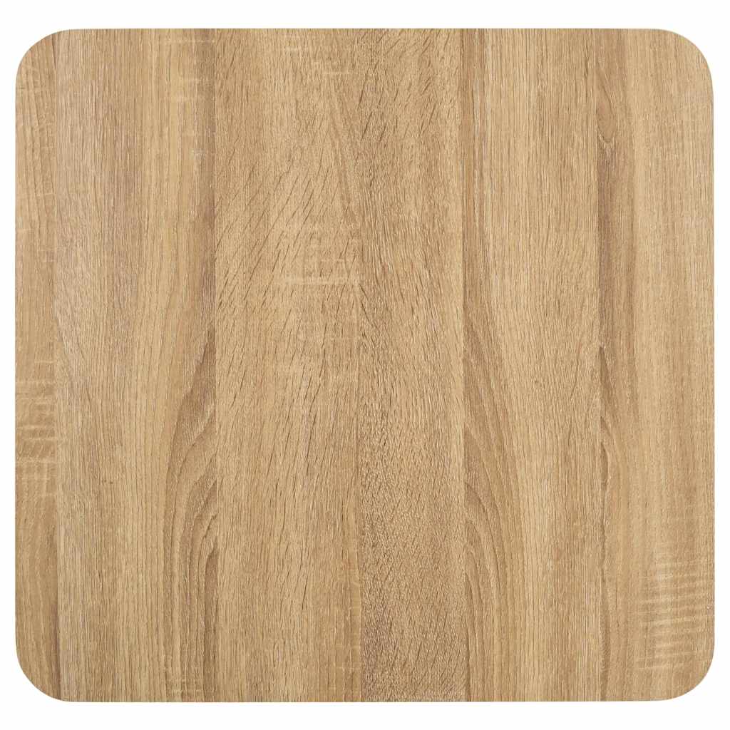 vidaXL Bistro Table | Light brown and white | MDF | 50x50 cm | Bistro Table