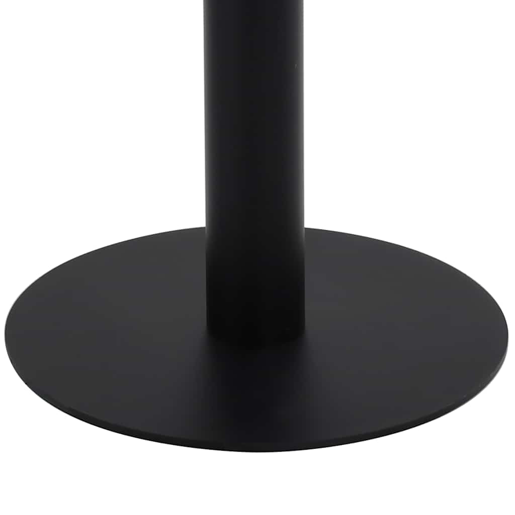 vidaXL Bistro Table | Light brown and black | MDF and Steel