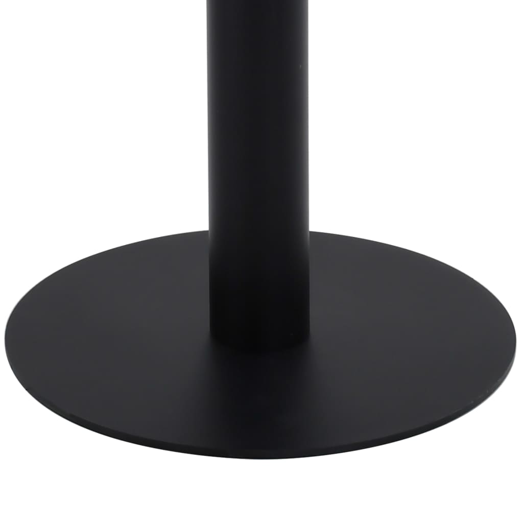 vidaXL Bistro Table | Dark brown, black | MDF, steel | 50x50x75 cm
