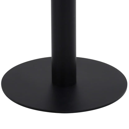vidaXL Bistro Table | Dark brown, black | MDF, steel | 50x50x75 cm