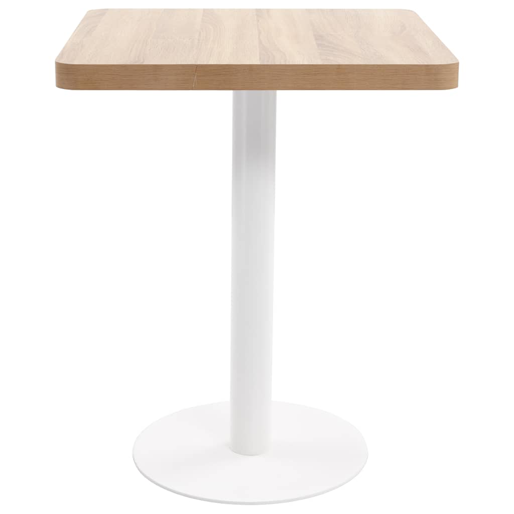vidaXL Bistro Table Light Brown 60X60 cm MDF