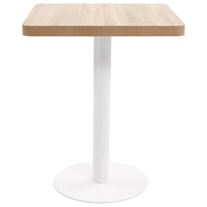 vidaXL Bistro Table Light Brown 60X60 cm MDF