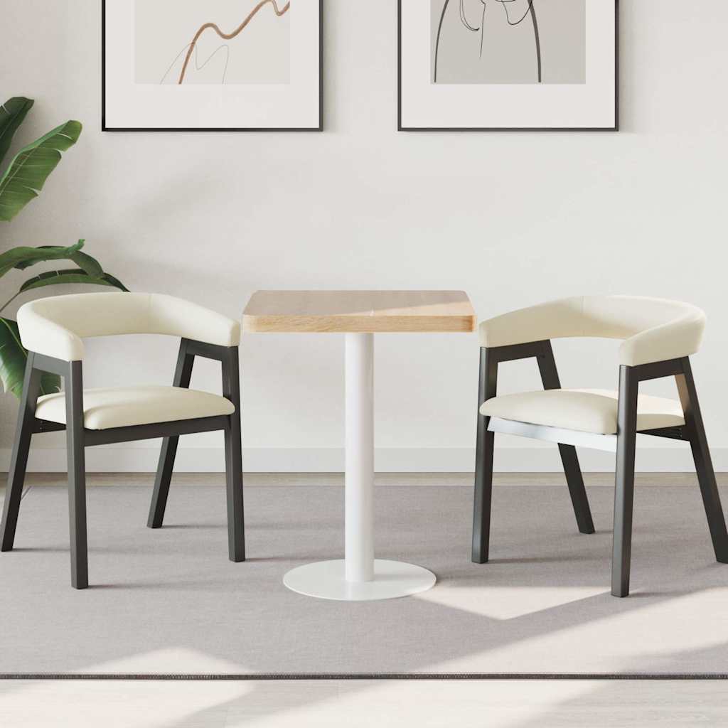 vidaXL Bistro Table Light Brown 60X60 cm MDF
