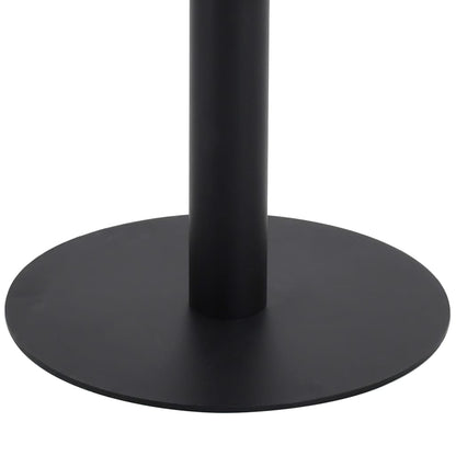 vidaXL Bistro Table | Light brown and black | MDF | 60x60 cm |  Simplistic