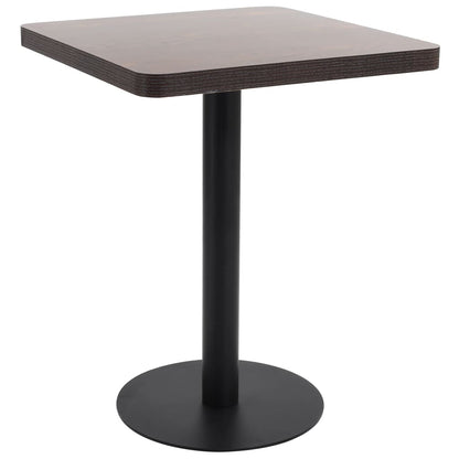 vidaXL Bistro Table | Dark Brown | MDF | 60 x 60 cm |  Sleek  | Bistro Table