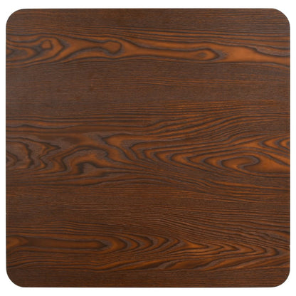 vidaXL Bistro Table | Dark Brown | MDF | 60 x 60 cm |  Sleek  | Bistro Table