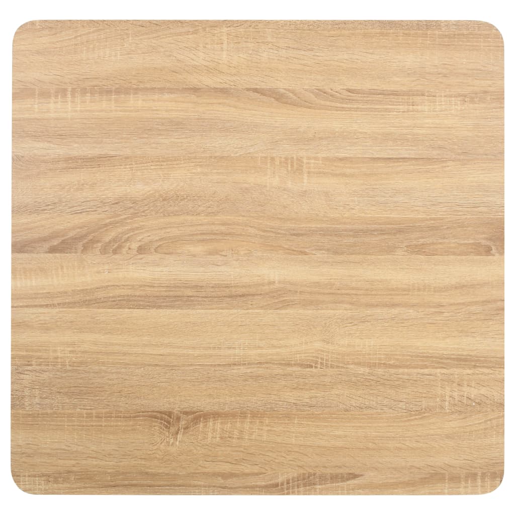 vidaXL Bistro Table | Light brown | MDF | 80 cm x 80 cm x 75 cm | Pedestal base