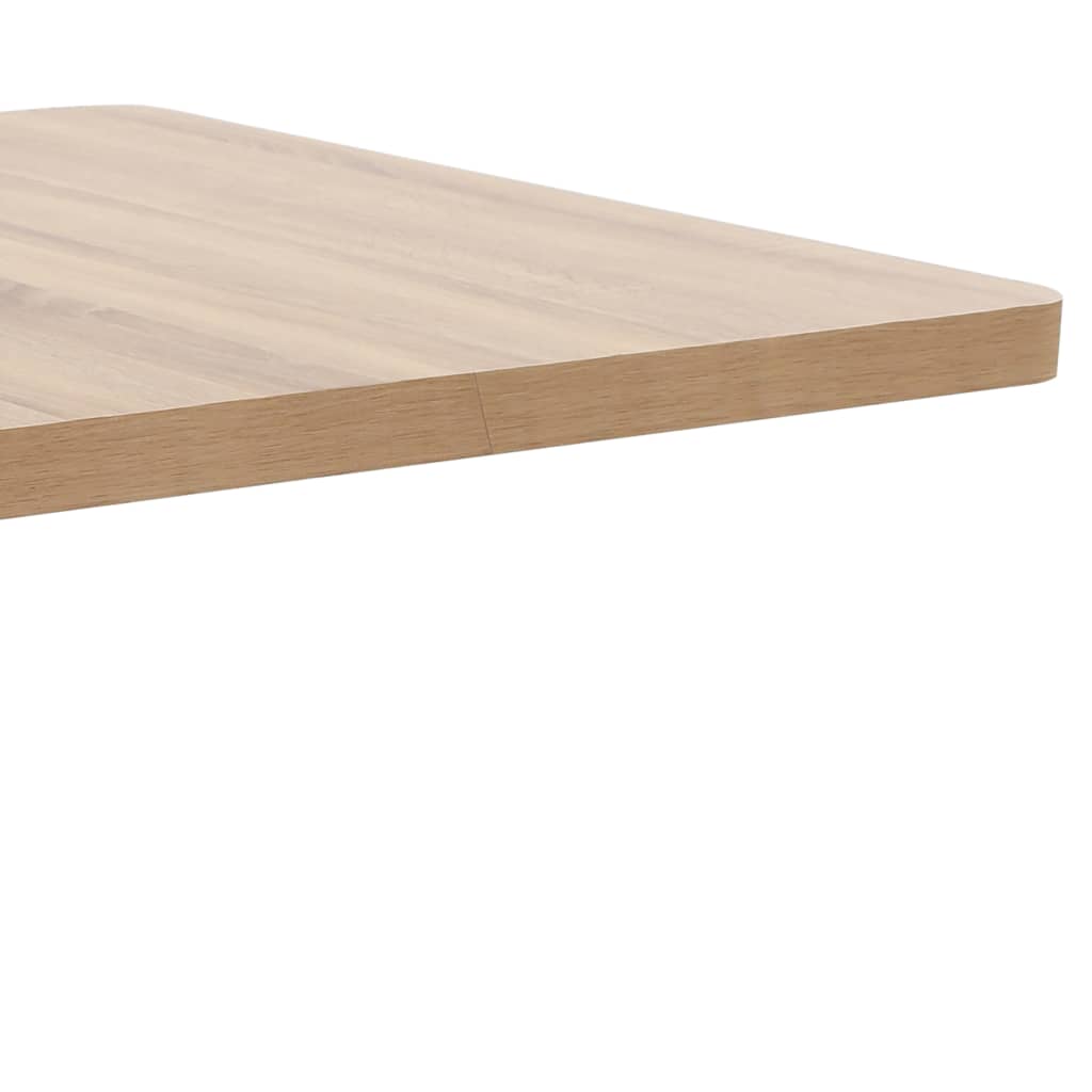 vidaXL Bistro Table | Light brown | MDF | 80 cm x 80 cm x 75 cm | Pedestal base