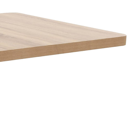 vidaXL Bistro Table | Light brown | MDF | 80 cm x 80 cm x 75 cm | Pedestal base