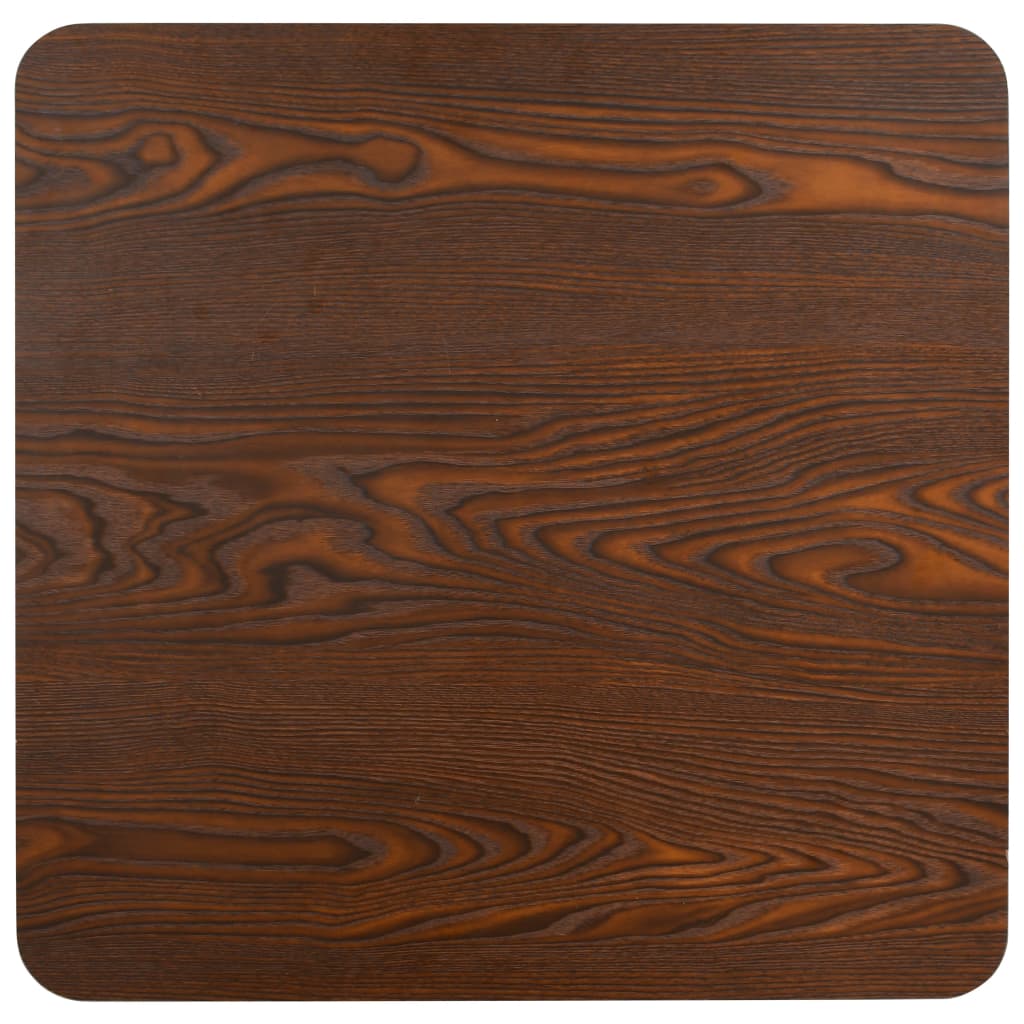 vidaXL Bistro Table | Dark brown and black | MDF | Medium | Simplistic
