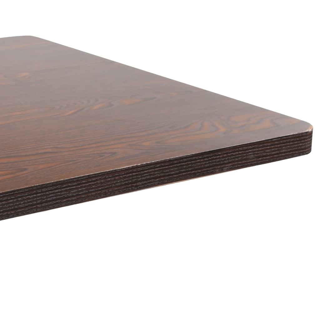 vidaXL Bistro Table | Dark brown and black | MDF | Medium | Simplistic