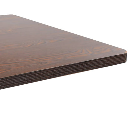 vidaXL Bistro Table | Dark brown and black | MDF | Medium | Simplistic