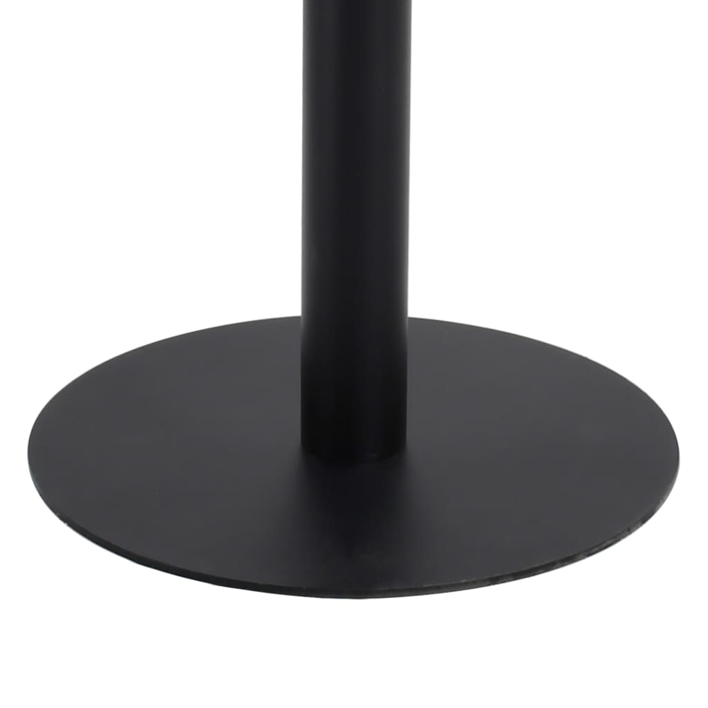vidaXL Bistro Table | Dark brown and black | MDF | Medium | Simplistic