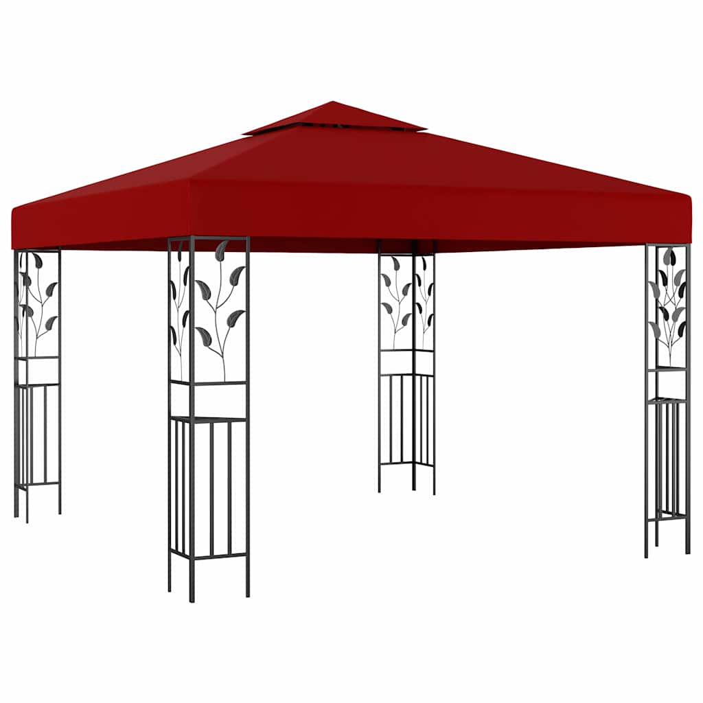 47947 vidaXL Gazebo 3x3 m Wine Red