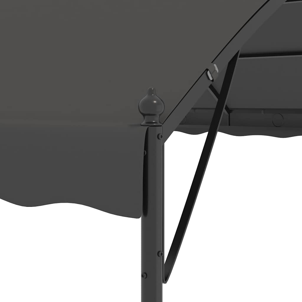 47949 vidaXL Sunshade Awning 3x4 m Anthracite