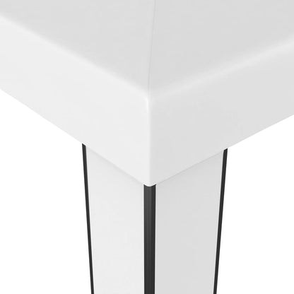vidaXL Canopy | White | 100% Polyester with PA coating, Powder-coated steel