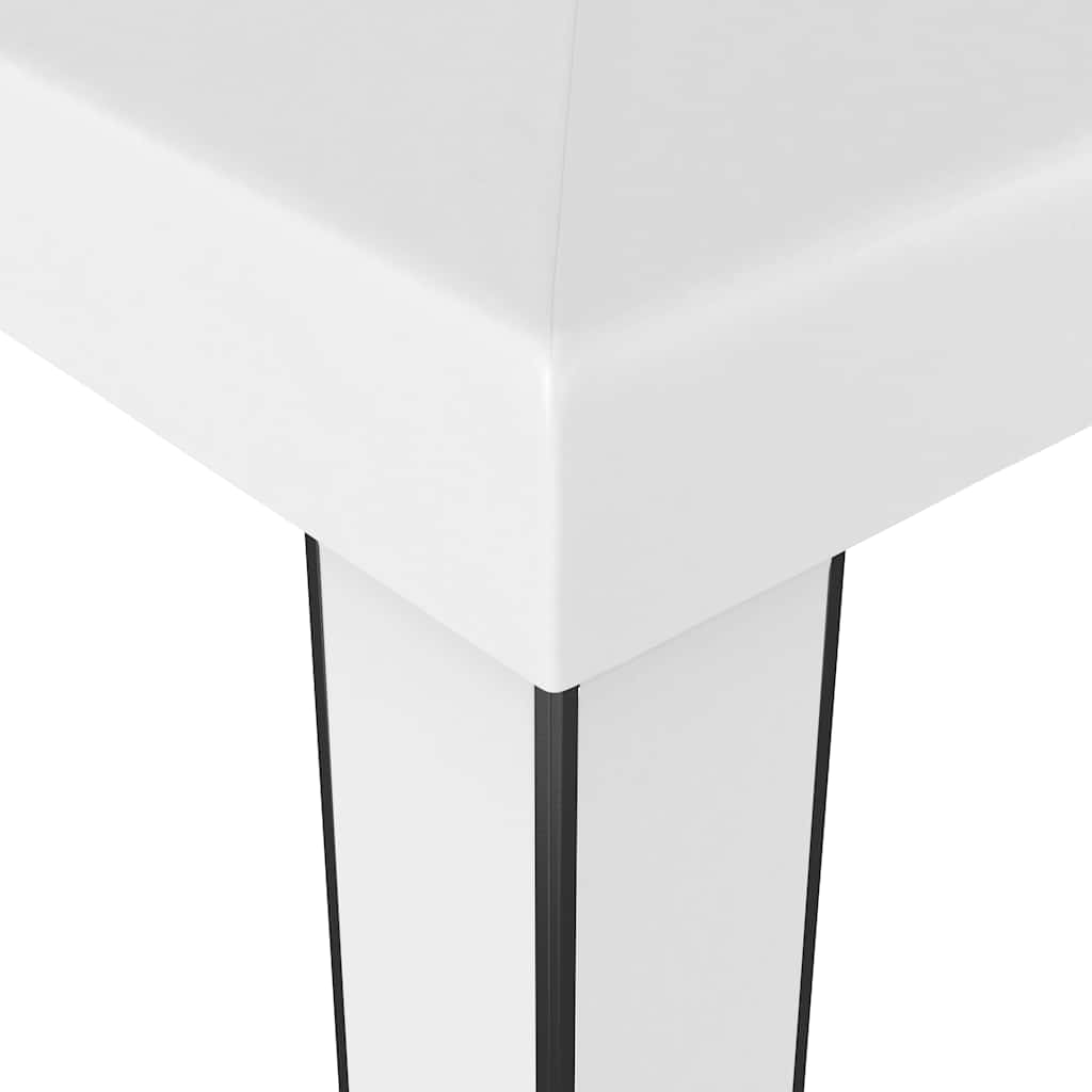 vidaXL Gazebo with Double Roof 3x6 m White