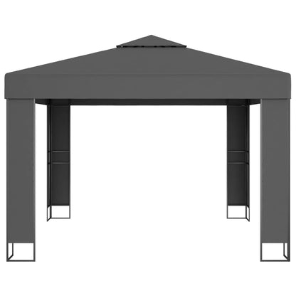 vidaXL Gazebo with Double Roof 3x3 m Anthracite
