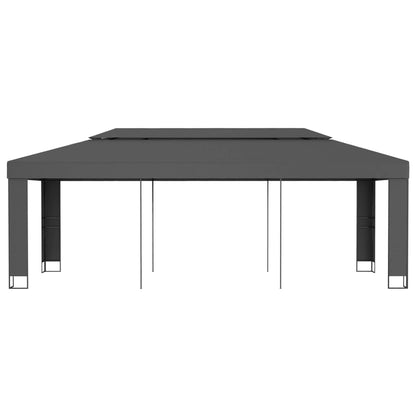 47953 vidaXL Gazebo with Double Roof 3x6 m Anthracite