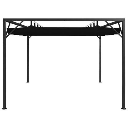 vidaXL Garden Gazebo with Retractable Roof Canopy 3x3 m Anthracite