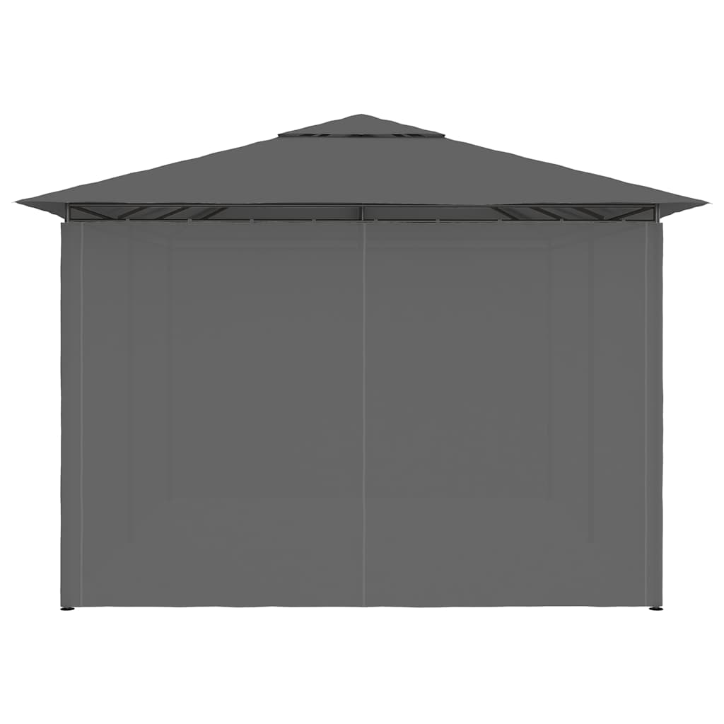 47960 vidaXL Garden Marquee with Curtains 4x3 m Anthracite