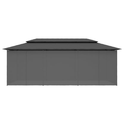 vidaXL Gazebo with Curtains 600x298x270 cm Anthracite