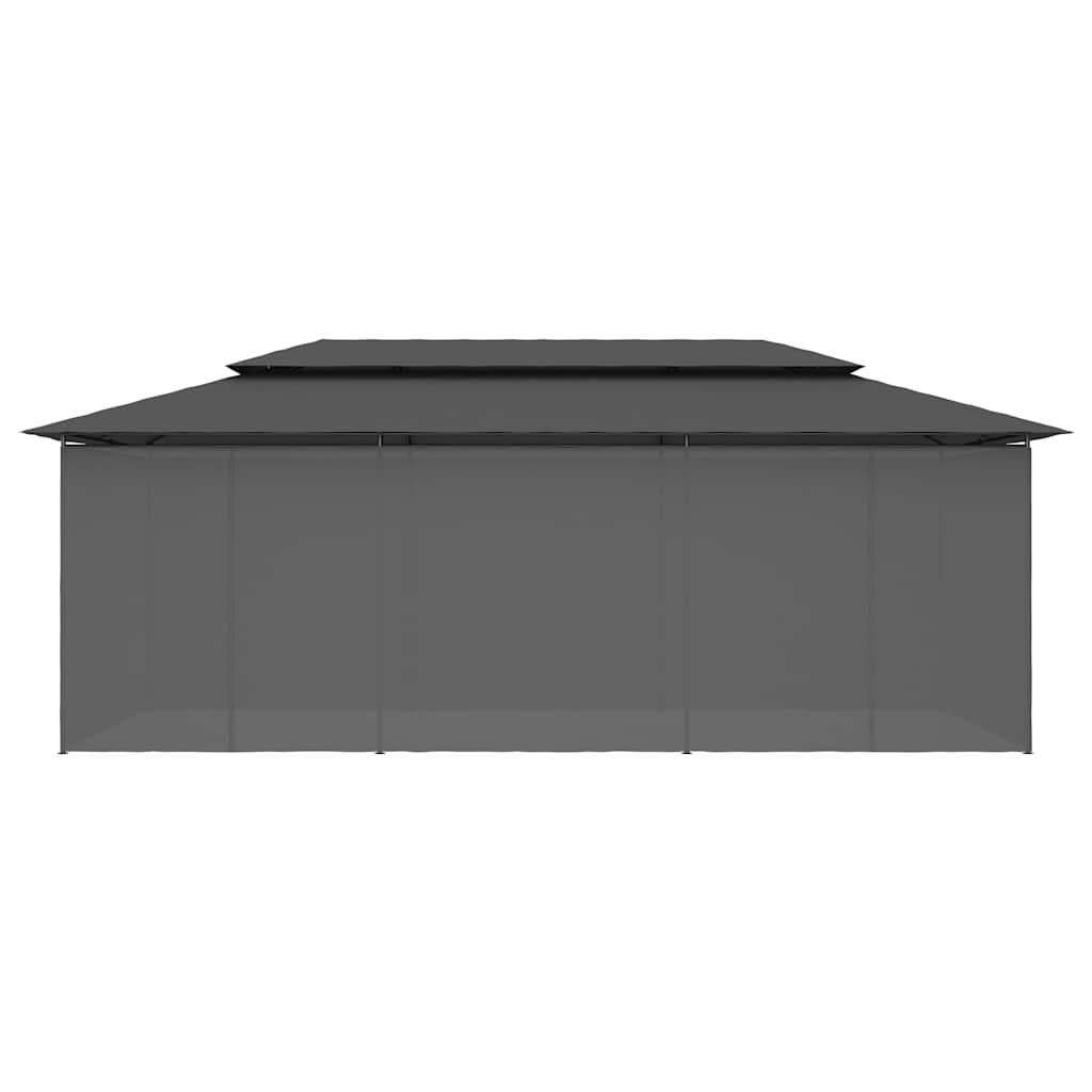 47966 vidaXL Gazebo with Curtains 600x298x270 cm Anthracite