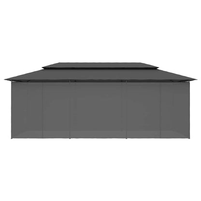47966 vidaXL Gazebo with Curtains 600x298x270 cm Anthracite