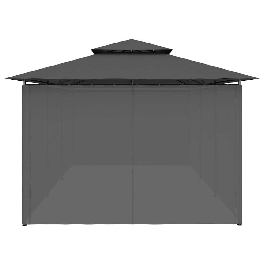 47966 vidaXL Gazebo with Curtains 600x298x270 cm Anthracite