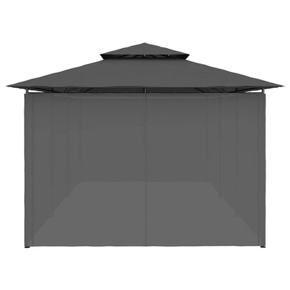 47966 vidaXL Gazebo with Curtains 600x298x270 cm Anthracite