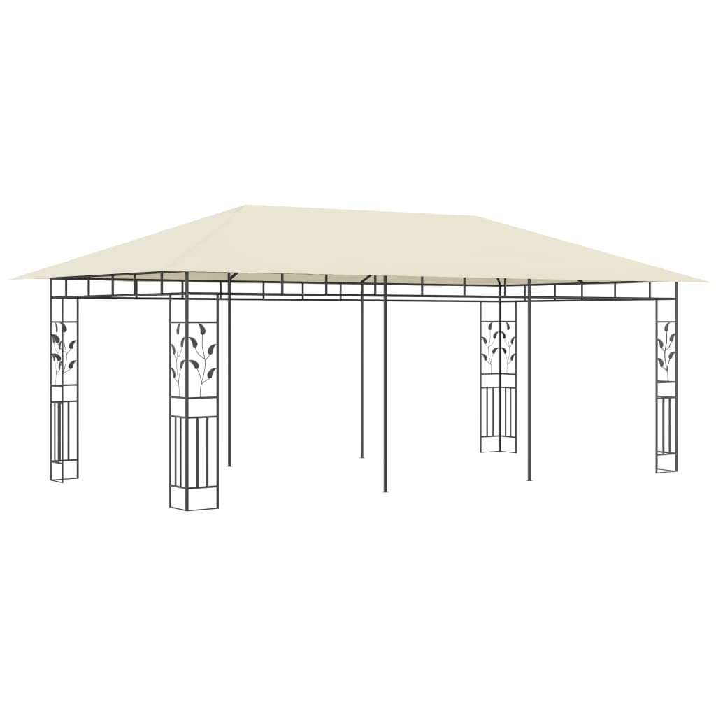 vidaXL Gazebo with Mosquito Net 6x3x2.73 m Cream