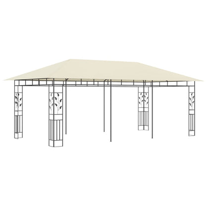 vidaXL Gazebo with Mosquito Net 6x3x2.73 m Cream