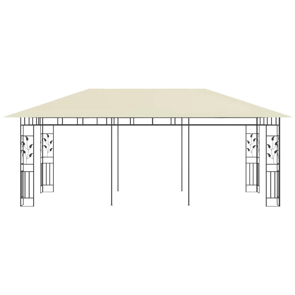 vidaXL Gazebo with Mosquito Net 6x3x2.73 m Cream