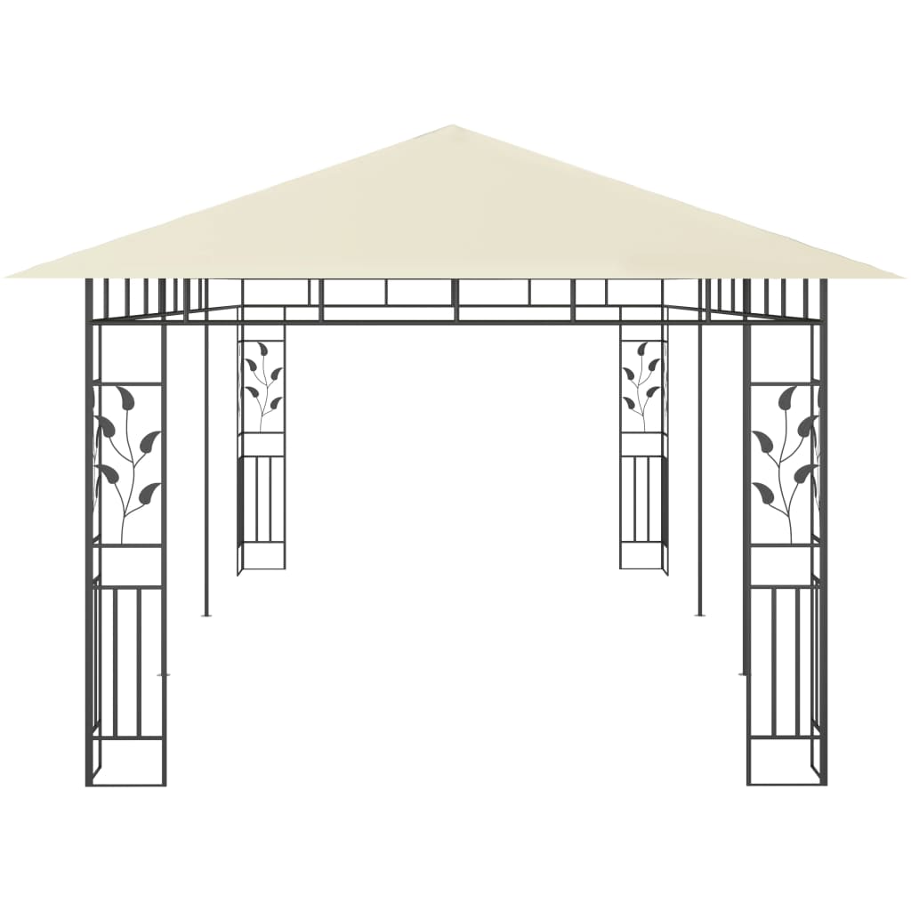 vidaXL Gazebo with Mosquito Net 6x3x2.73 m Cream