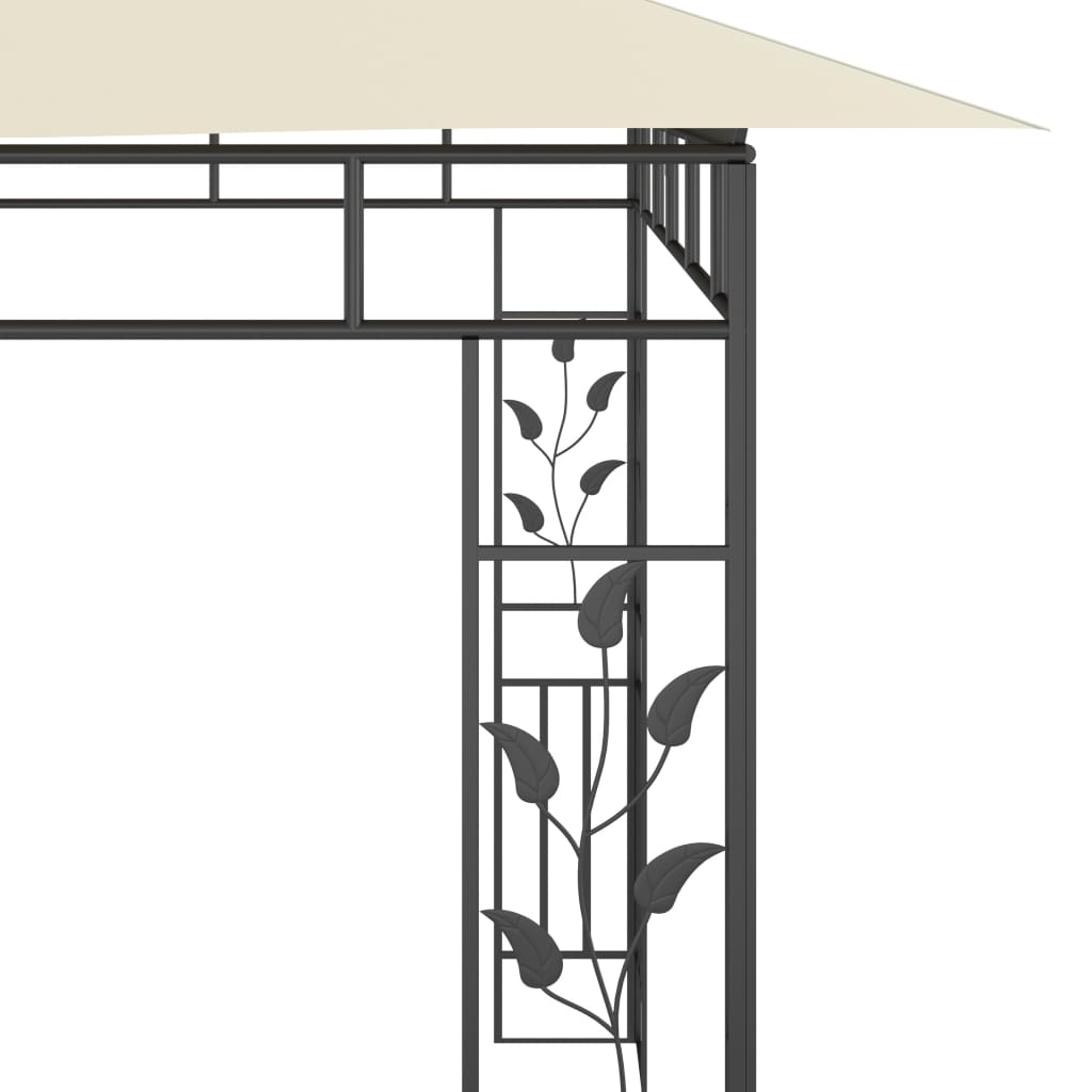 vidaXL Gazebo with Mosquito Net 6x3x2.73 m Cream