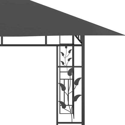 vidaXL Gazebo with Mosquito Net 4x3x2.73 m Anthracite 180 g/m²
