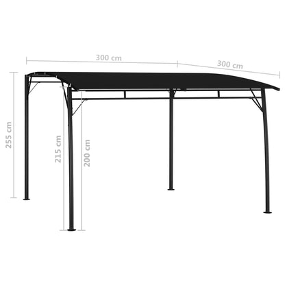 vidaXL Garden Sunshade Awning 3x3x2.55 m Anthracite