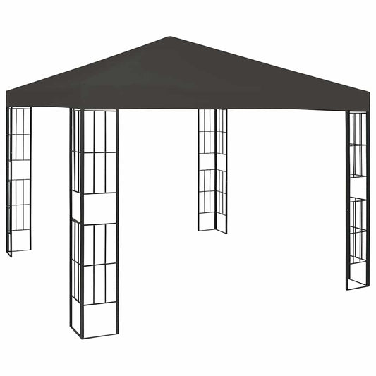 47984 vidaXL Gazebo 3x3 m Anthracite